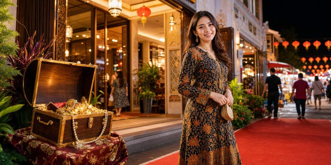 Penggemar kriket Malaysia dari Melaka mengikuti pertaruhan sukan dengan pakaian batik